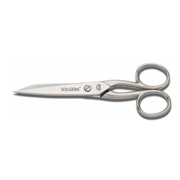 HEYF M-218 Sivri Uçlu İplik Temizleme Makası No: 5,5 İnç / 13,97 Cm - Nikel Kaplama