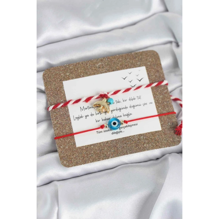 HEYF Marteniçka Bileklik 2li Nazar ve Kırlangıç Model