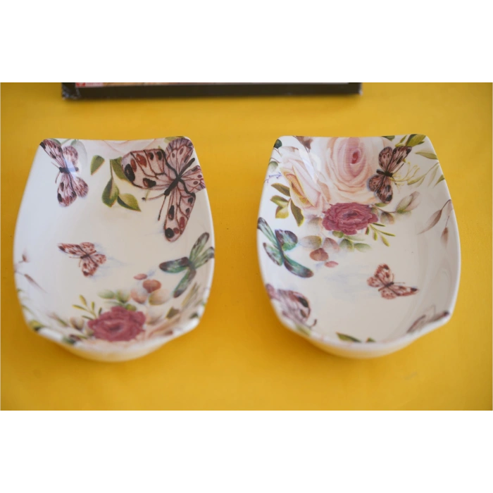 heyf Dijital Baskılı 2li Dikdörtgen Kayık Tabak