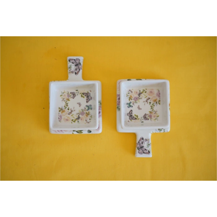 heyf Dijital Baskılı 2li Kare Sunum ve Kahvaltılık