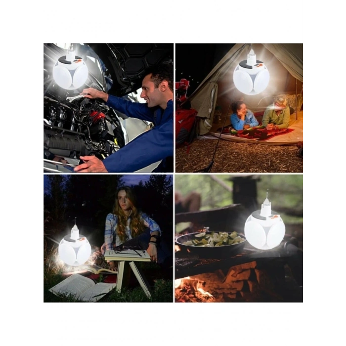 HEYF P-038 Solar Güneş Enerji Ve Usb Sarjli 5 Kanatlı