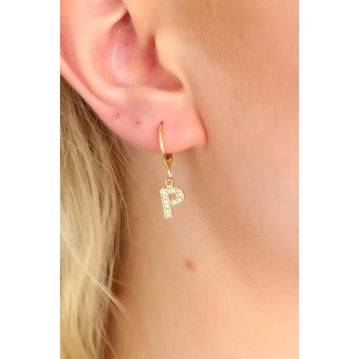 HEYF P Harf Bayan Küpe