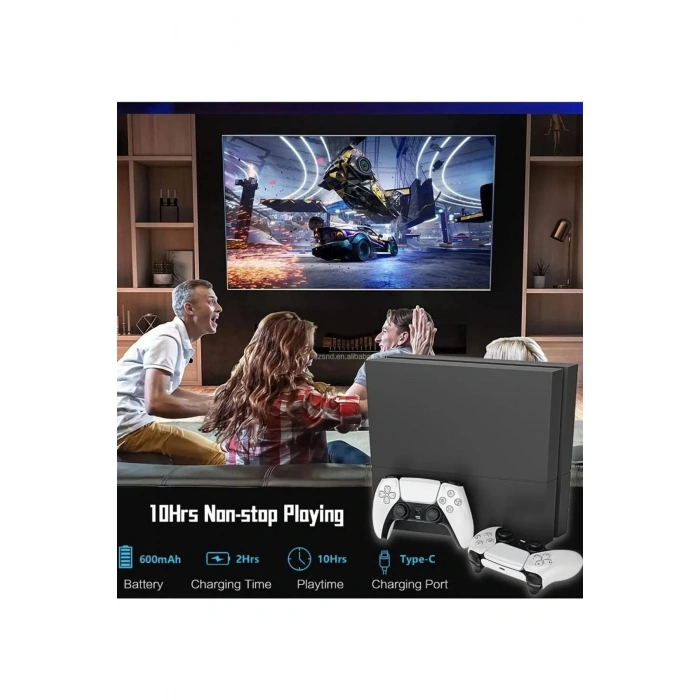 HEYF P4 Plus Bluetooth Titreşimli Ps4/ps5 Uyumlu Pc Telefon Joystick Kablosuz Oyun Kolu Siyah