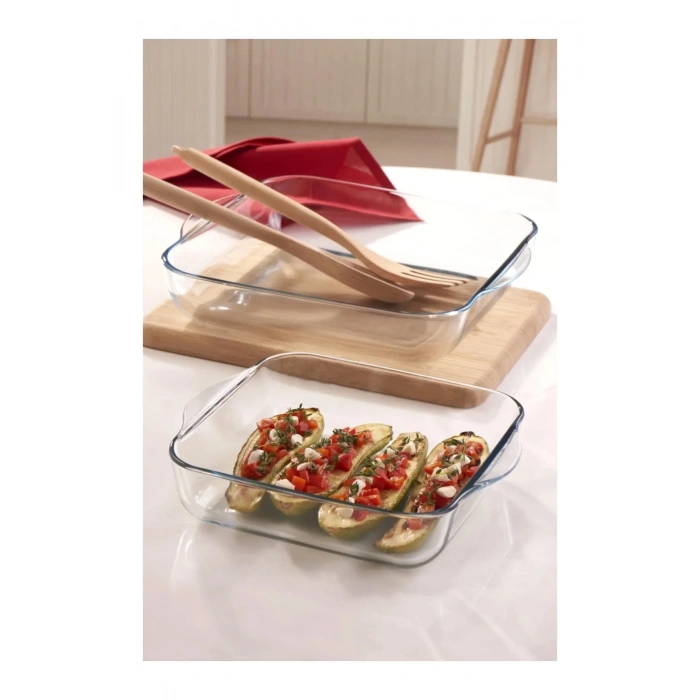 heyf Paşabahçe 159028 Kare Borcam Seti 2 Parça