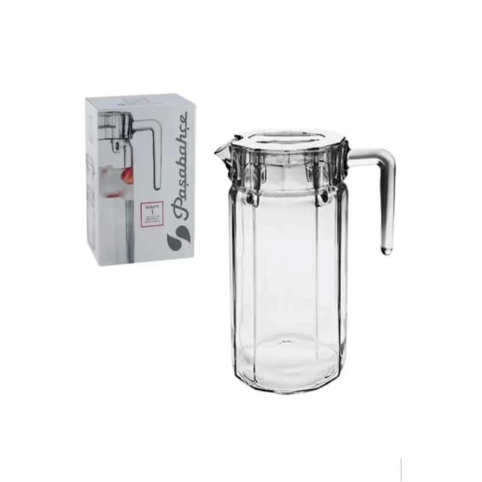 heyf Paşabahçe 43274 Köşem Şeffaf Kapaklı Sürahi 1400 cc