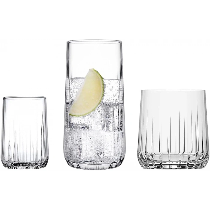 heyf Paşabahçe Nova 18 Parça Su Meşrubat Kahve Yanı Bardak Takımı 96961