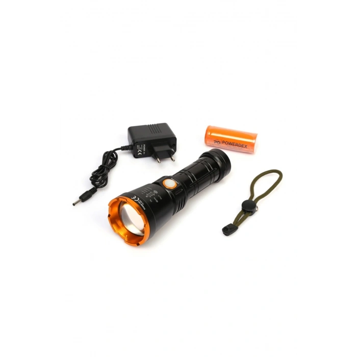 HEYF Pd-6682 1000 Lümen 15 Watt Profesyonel Şarjlı El Feneri