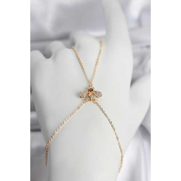 HEYF Pirinç Gold Renk Sinek Model Kadın Şahmeran