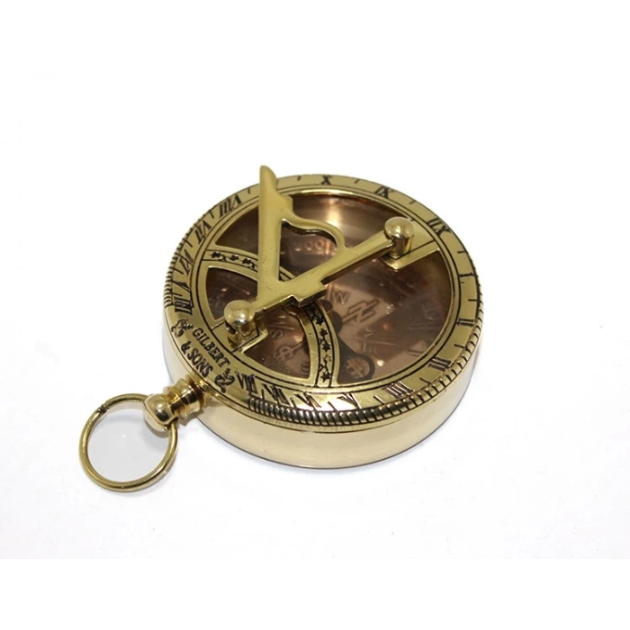 HEYF Pirinç Güneş Saati Ve Pusula Modeli 7830