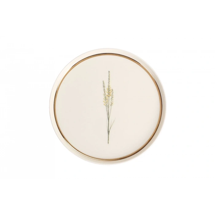 heyf Porland Botanical Desen 2 Düz Tabak 21cm