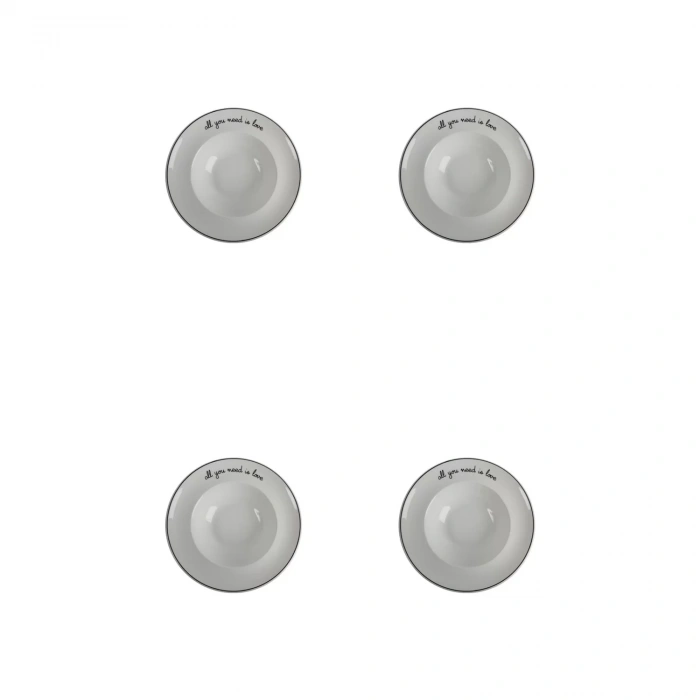 heyf Porland Hope Çukur Tabak 26cm 4lü