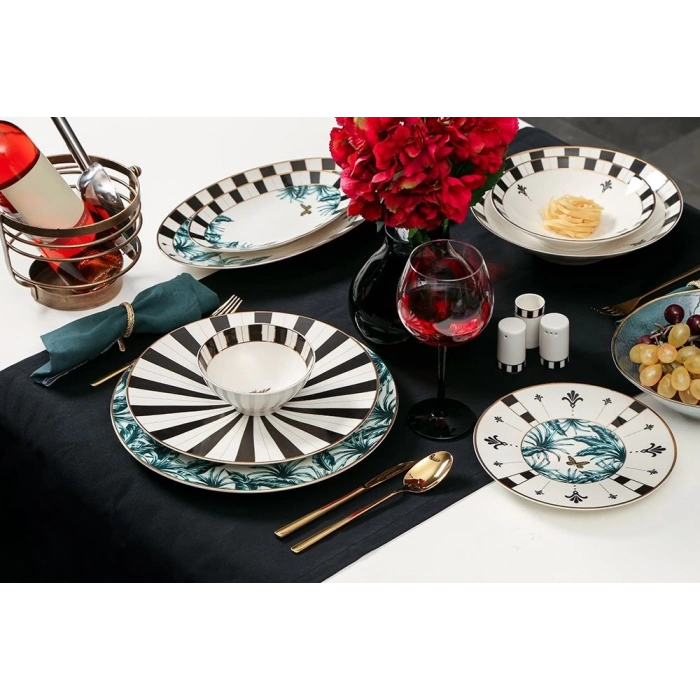 heyf Porland Palms 27 Parça 6 Kişilik Yemek Takımı