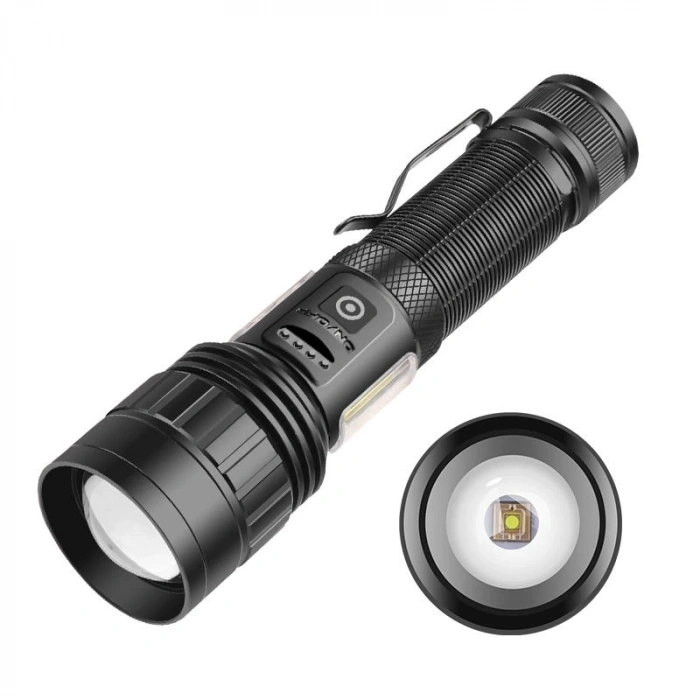 HEYF Ps-6153 10000 Lümen Zoomlu Mıknatıslı Tg Cob Led Powerbank Özellikli Profesyonel El Feneri