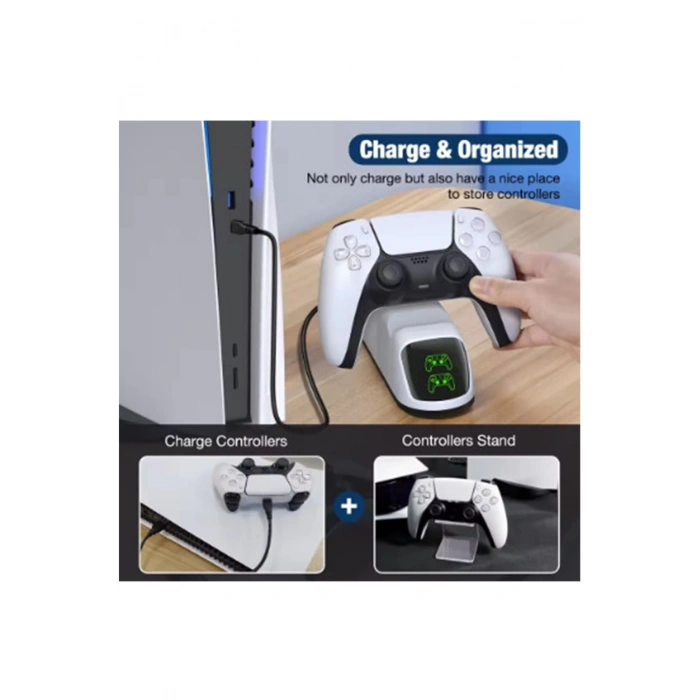 HEYF Ps5 Dualsense Şarj Istasyonu Playstation 5 Uyumlu Charging Station