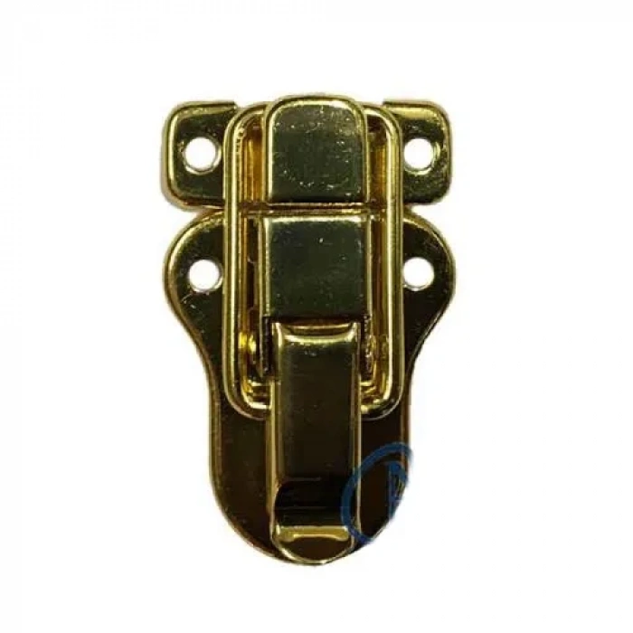 HEYF Sandık, Kutu Klipsi, Ön Kilidi - 48x30mm, Altın, 100 Adet