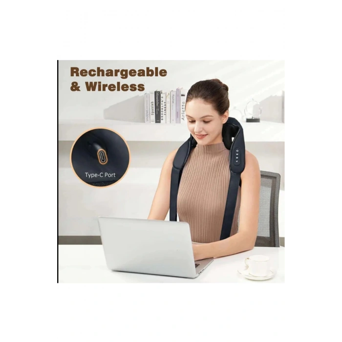 HEYF Şarjlı Ovmalı Isıtmalı Masaj Aleti Insan Eli Yoğurma Hissi  Yeni Model