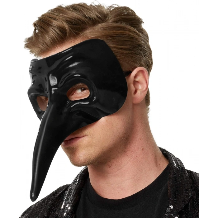 HEYF Siyah Uzun Burun Veba Doktoru Maskesi