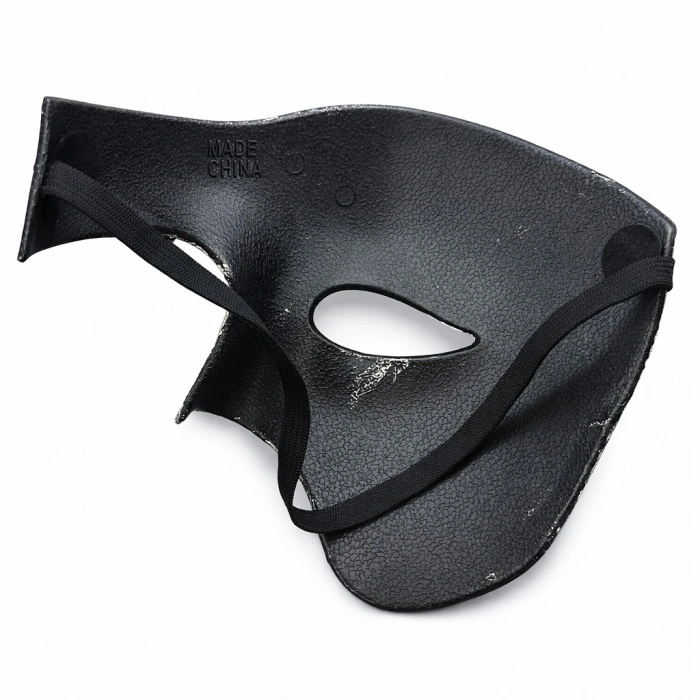 HEYF Siyah Yarım Erkek Maske – Phantom Parti  Balo Maskesi