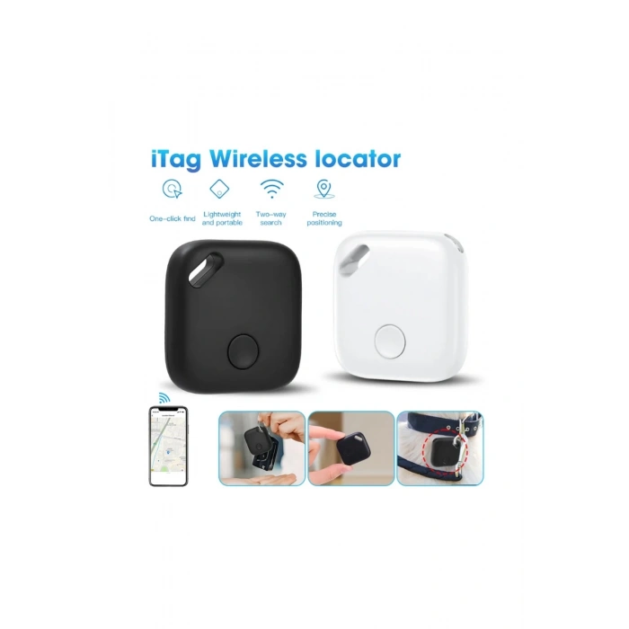 HEYF Smart Tag Airtag Akıllı Takip Cihazı Apple My Find Uyumlu Beyaz