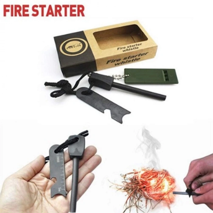 HEYF Survive Magnezyum Çubuğu Ateş Başlatıcı Çakmak Taşı