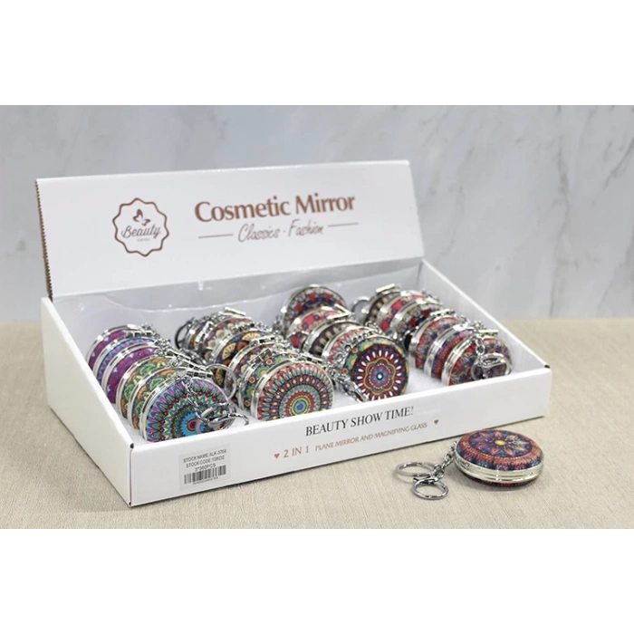 HEYF Taşlı El Aynası Anahtarlık Alk3769