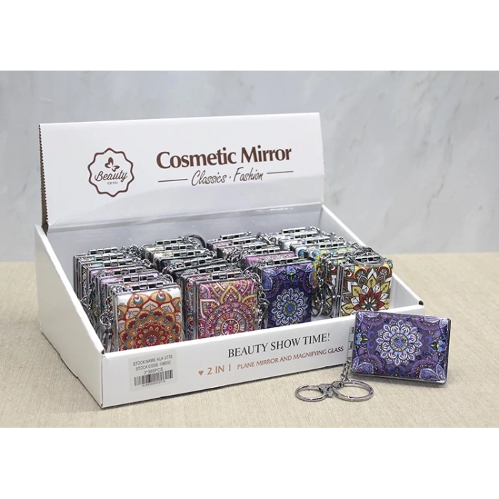 HEYF Taşlı El Aynası Anahtarlık Alk3770