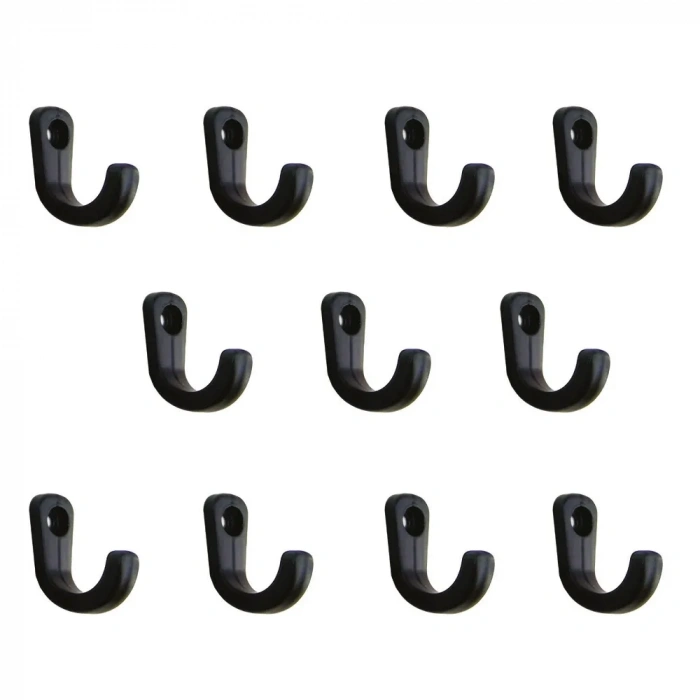 HEYF Tekli Anahtar, Bijuteri, Vitrin, Dekor Askısı - Siyah, 10x18x22 Mm