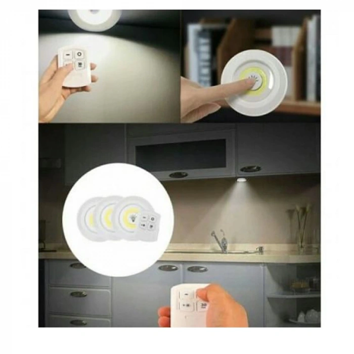 HEYF Uzaktan Kumandalı Yapışkanlı Led Spot Lamba Wt-364
