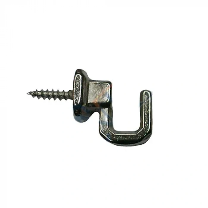 HEYF Vidalı Kanca, Askı Küçük - 15x18mm, Nikel - 100 Adet