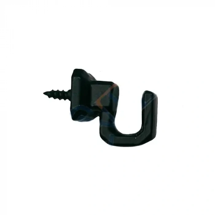 HEYF Vidalı Kanca, Askı Küçük - 15x18mm, Siyah - 100 Adet