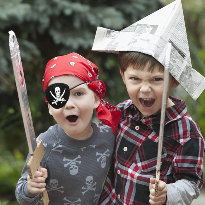 HEYF İthal Vinleks Deri Korsan Göz Bandı - Lastikli  Yumuşak