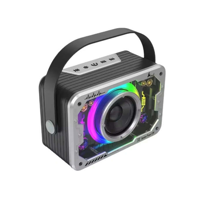 HEYF Vtn-82 Taşınabilir Kablosuz Işıklı Bluetooth Hoparlör Ses Değiştirme Özellikli