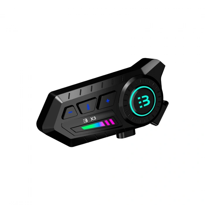 HEYF X3 Motor Kask Kulaklık Rgb Modlu Su Geçirmez 5.3 Bluetooth Intercom