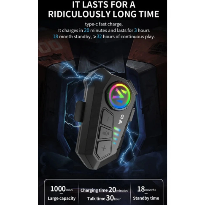 HEYF Y10 Kask Kulaklık Bluetooth Motosiklet Kulaklık 5,3 Bluetooth Intercom Motorsiklet Kulaklık