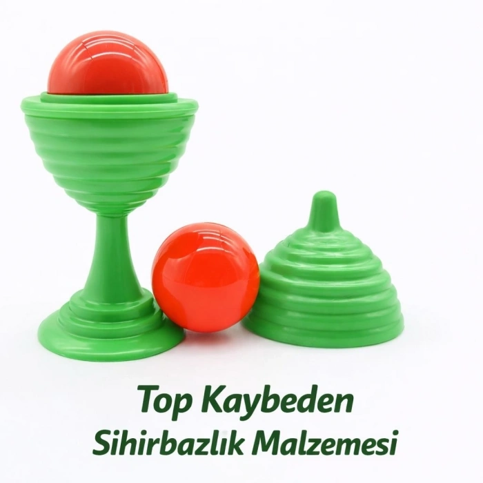 HEYF Yeşil Renk Sihirli Kupa Top Kaybetme Oyunu 7 Cm
