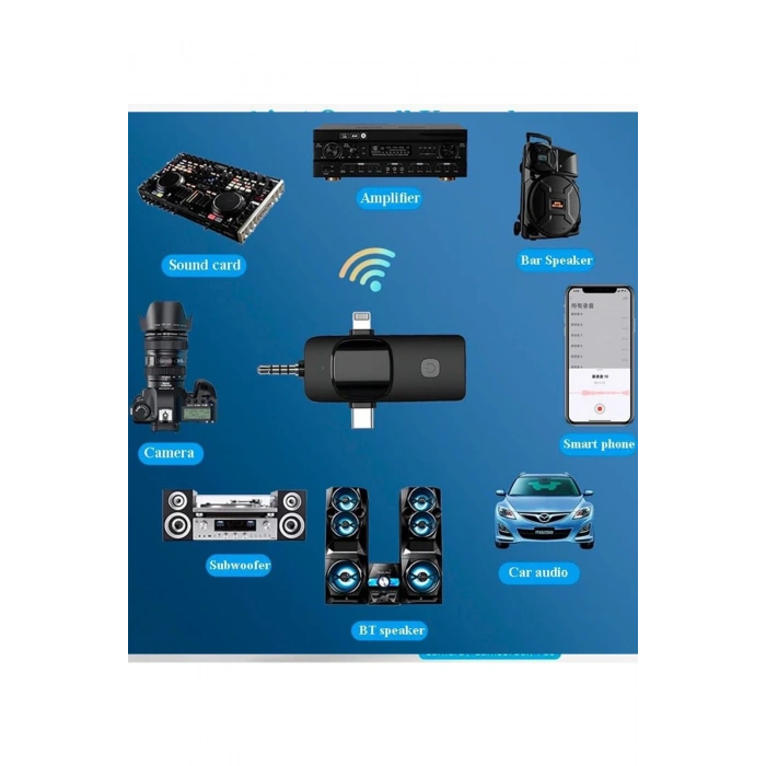 HEYF Yüksek Kalite Profesyonel 3 In 1 Kablosuz Taşınabilir Yaka Mikrofonu Youtube Facebook Tiktok