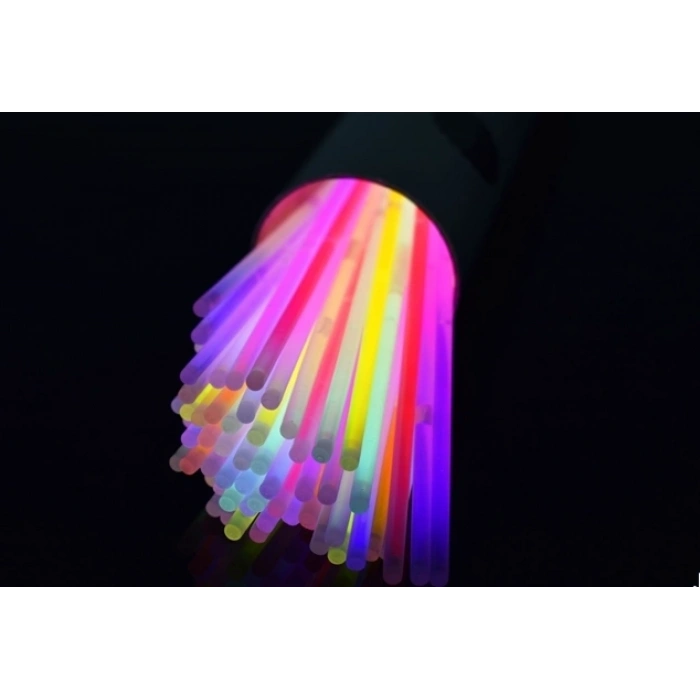 Karanlıkta Yanan Parlayan Fosforlu Glow Çubuk Bileklik 50 Adet