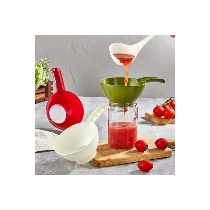 Kavanoz Hunisi - Konserve Reçel Hunisi Geniş Ağızlı - Saplı