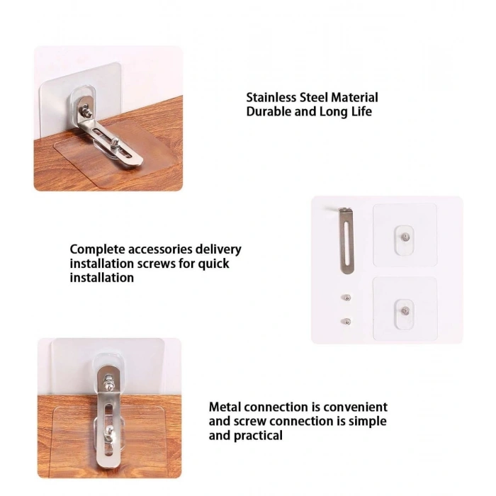 Kendinden Yapışkanlı Mobilya Sabitleme Aparatı