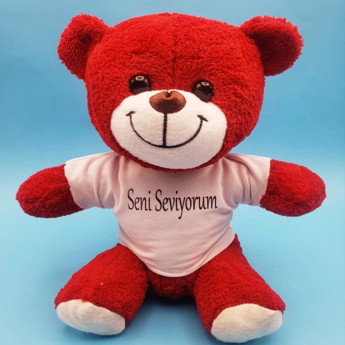 HEYF Kırmızı Ayıcık Seni Seviyorum Tişörtlü