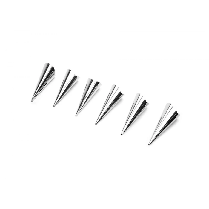 Kornet Kurabiye Şekil Verici - Paslanmaz  Korneo Kalıbı 6 Lı