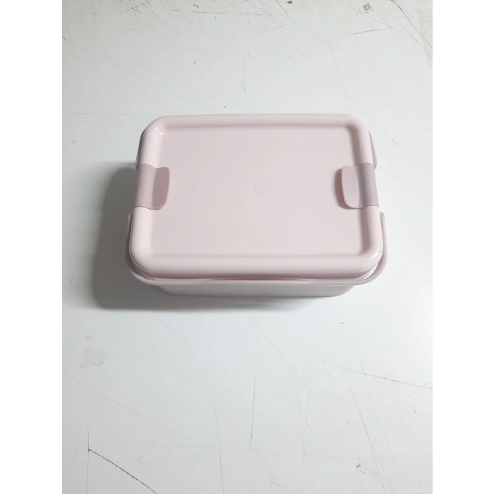 Kulplu Beslenme Kabı  2 Bölmeli Mandallı Diyet Kabı -çatal Kaşık Dahildir