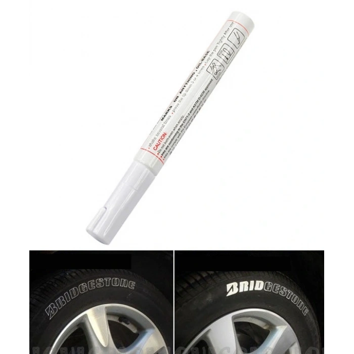 Lastik Yazı Kalemi - Beyaz