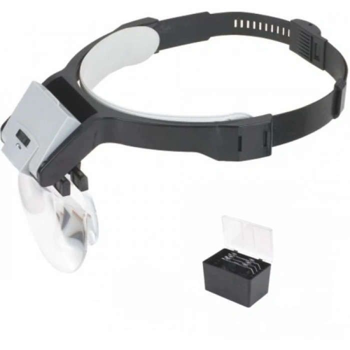 HEYF Lens Takmalı 5 Lenslı , Led Lambalı Şapka Tip Büyüteç