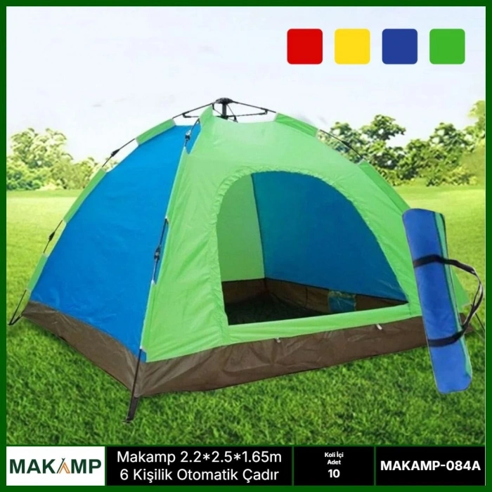 Makamp 6 Kişilik Otomatik Kurumlu Çadır