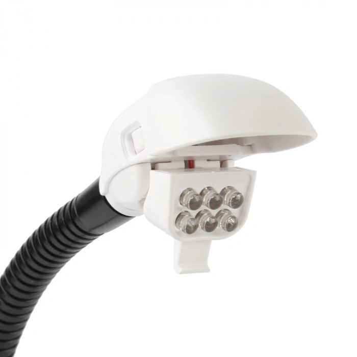 HEYF Masaüstü 10x Led Işıklı Büyüteç Okuma El Sanatları Onarım Büyüteç 7765