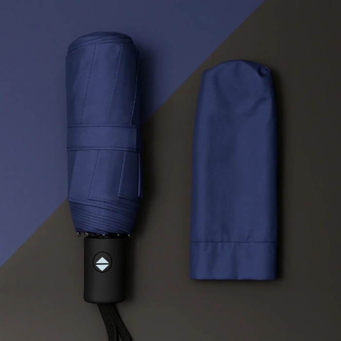 Mavi Kılıflı Otomatik Kompakt Şemsiye