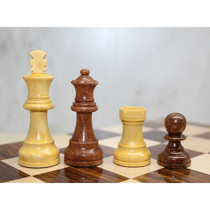 Mıknatıs Taşlı Ahşap Katlanabilir Kutulu Satranç Oyunu 40 Cm