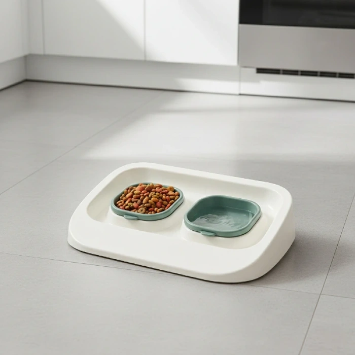 Mikopet Yeşil 2si 1 Arada Mama Ve Su Kabı