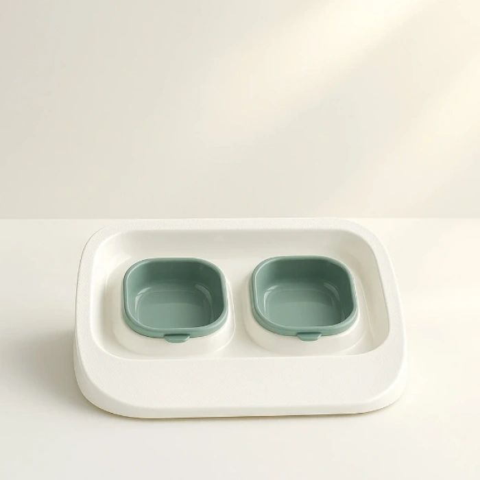 Mikopet Yeşil 2si 1 Arada Mama Ve Su Kabı